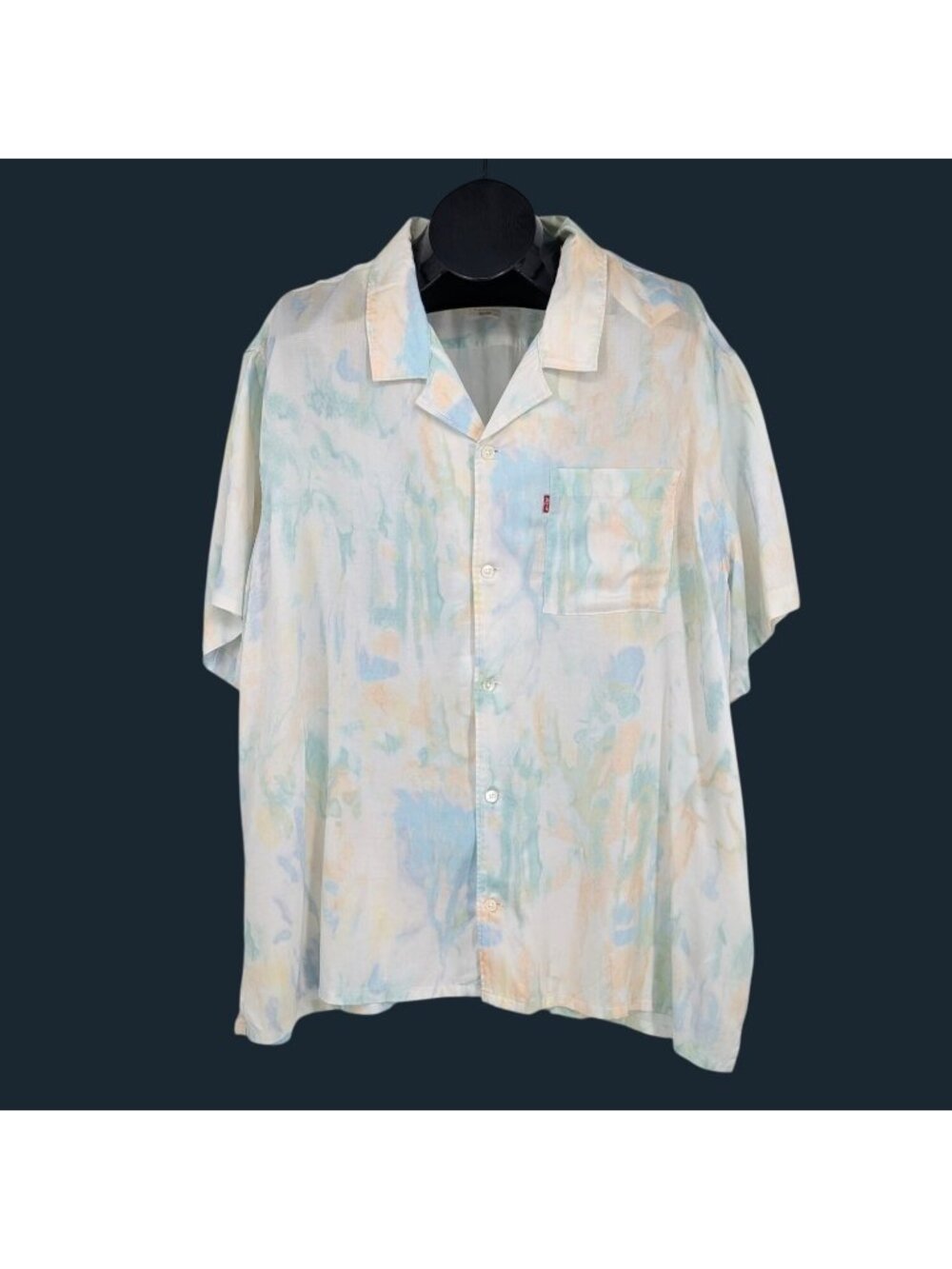 Levis Tie Dye Camp Button Up Shirt Relaxed Fit Lyocell Resort Festival XXLarge